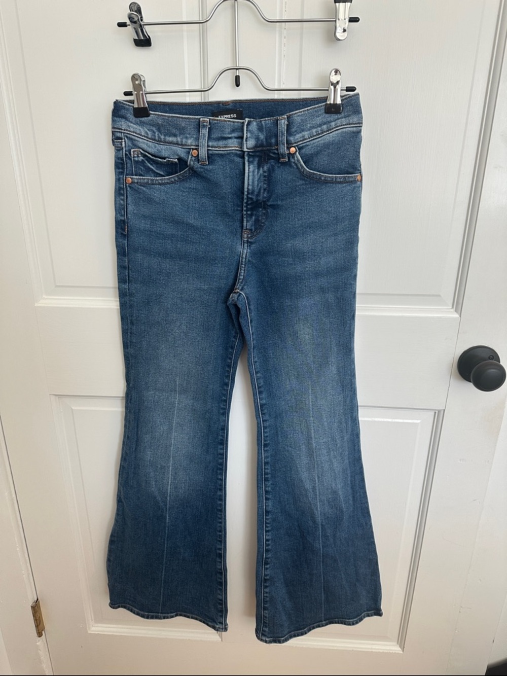 Express Blue Flare Jeans